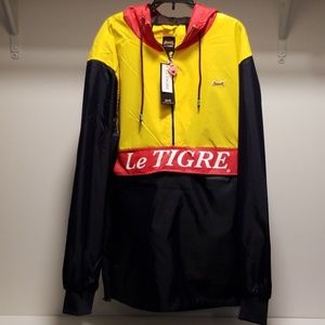 NWT Le Tigre 1/4 Zip Pullover Windbreaker